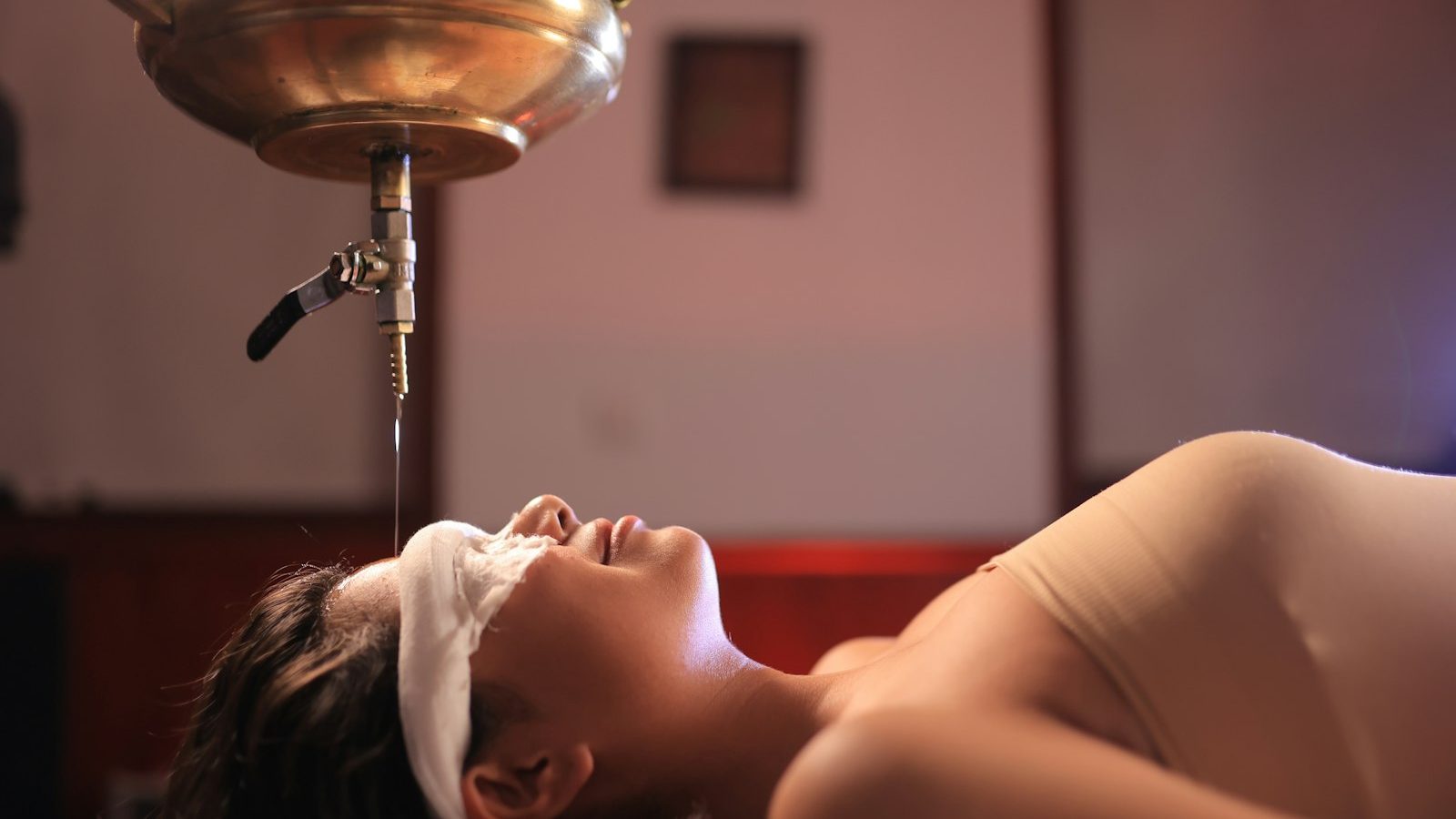 Beauty salon near me within 400m: woman relaxing during a calming spa treatment