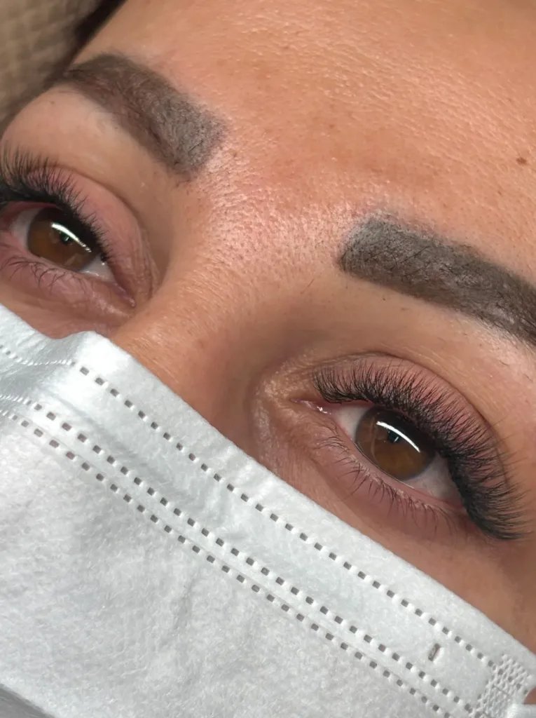 Eyebrow lamination – Eyelash at VOG Beauty Salon in Majan, Dubai