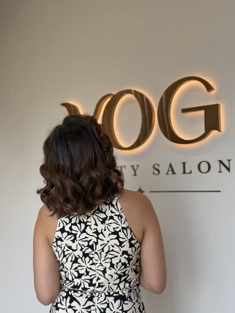 Finish with hair styling – Make up at VOG Beauty Salon in Majan, Dubai
